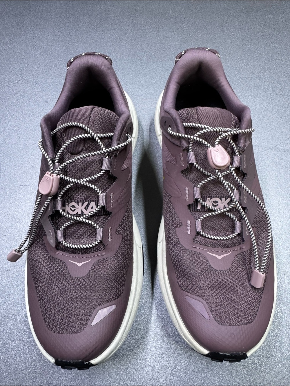 HOKA Transport Women’s Trail Shoes US 7B Mauve Vibram Cordura Worn Once - Picture 2 of 9